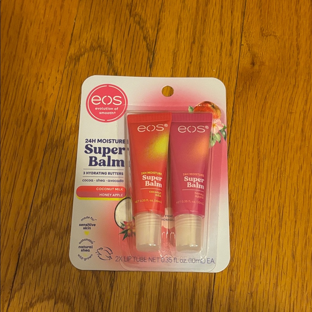 EOS Super Balm Lip Care Duo - Pink and Red